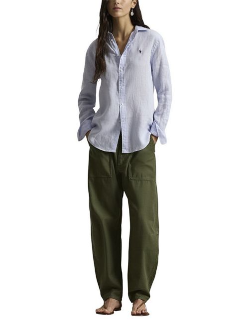 camicia donna lino over azzurro Ralph Lauren | 211970730503